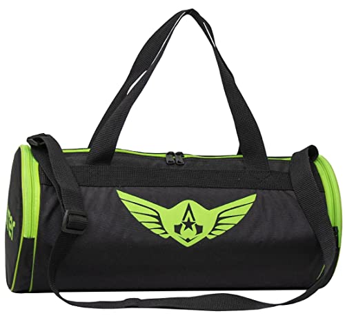 Auxter Black Polyester Gym Bag Sports Bag Weekender Bag with Doub...