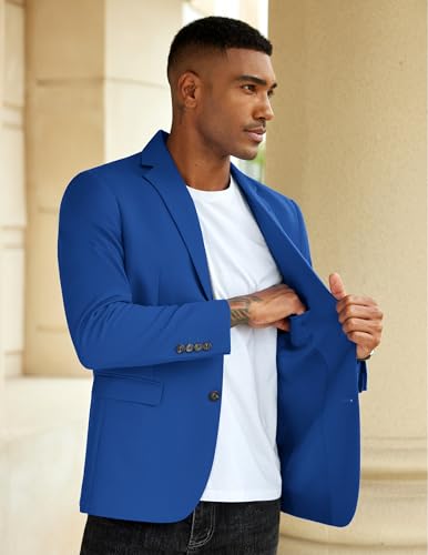 COOFANDY Men's Casual Blazer Slim Fit Sport Coat Suit Jacket Lightweight Two Button Blazer Jacket3