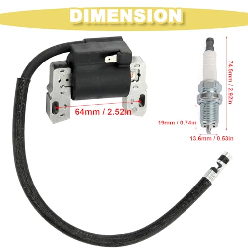 ZAMDOE 591459 Ignition Coil Magneto Armature Replacement for Briggs and Stratton 19A400 19B400 19C400 20A114 Lawn Mower Engines Parts 492341 491312 495859 490586 for Toro Lawn Tractor - Image 2
