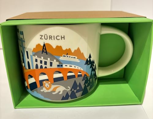 Starbucks Taza Coffee Mug Zurich Suiza 14 onzas miniatura 3