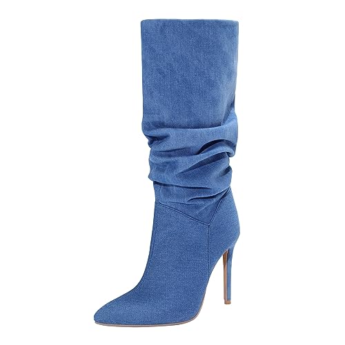 Bottes à bout pointu 11cm au style haut et élégant pour soirées branchées