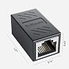 DARKROCK Network Coupler 10 Packs Ethernet RJ45 for Cat7/Cat6/Cat5e/Cat5 Cable Extender Adapter High Speed Data Transfer Plug-and-Play with Easy Snap-in Retaining Clip