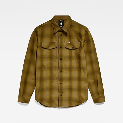 G-Star RAW Herren Marine Slim Hemd, Mehrfarben (Tobacco Vanderbilt Check D20165-D412-G094), M – Ansicht 4