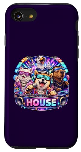 �n�E�X�~���[�W�b�N �Č� �J�s�o�� �����f�B�b�N �p�[�e�B�[ �f�U�C�� �X�}�z�P�[�X iPhone SE (2020) / 7 / 8 �p