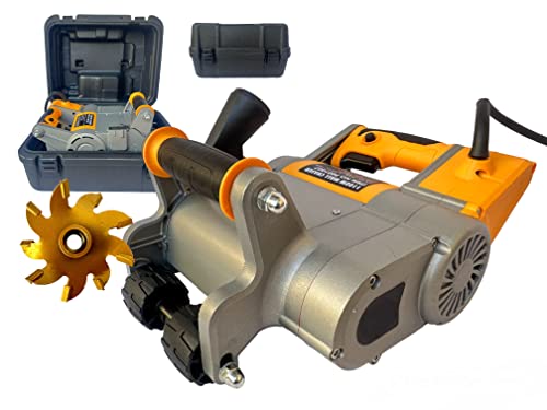 Tracciatrice Scanalatrice Scanalatore 1100W a Fresa 25mm per Muro Pareti 1600 Giri/Min Professionale in Valigetta per un Comodo Trasporto