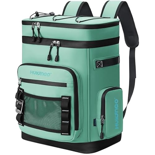 Hulongo Large Waterproof Insulated Cooler Backpack, 30L, 48Cans