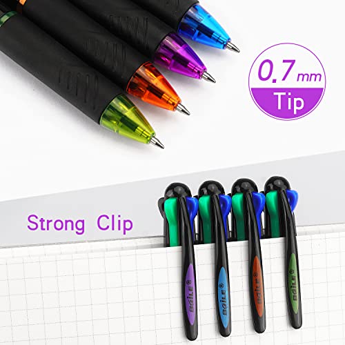 4 Pack Multicolor Ballpoint Pens 4-In-1 0.7Mm Colored Retractable Ballpoint Gift Pens For Office School Supplies Students Gift #TOP3