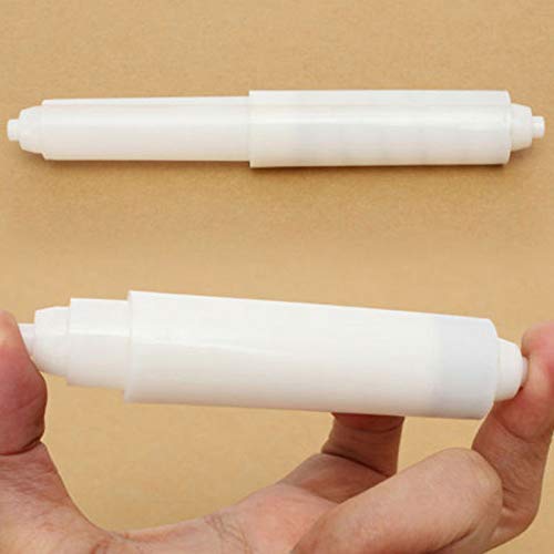 XYNSNDB Portarotolo di Ricambio per Carta igienica Portarotolo da Bagno in plastica Caricato a Molla con Rullo di Ricambio