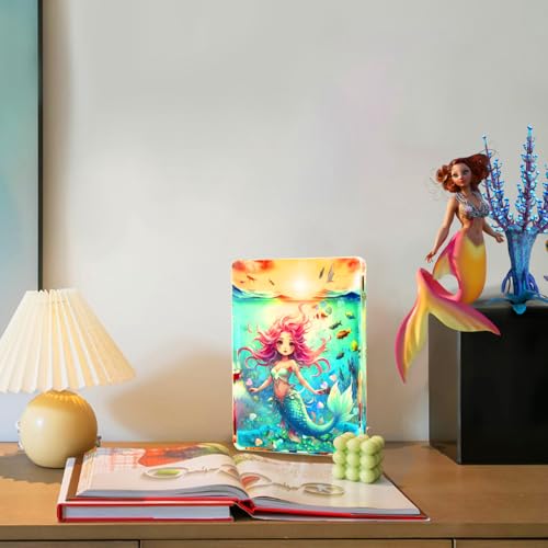 Lámpara de mesa nocturna sirena con luz LED portátil miniatura 6