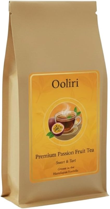Ooliri Passion Fruit Tea | Exotic Tropical Infusion with Real Fruit | Tangy & Refreshing Loose Leaf Blend | High in Antioxidants| Perfect for Hot or Iced Brews (Pack of 1, 50g)