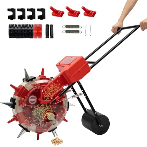 Plantadora de semillas manual con 6 bocas