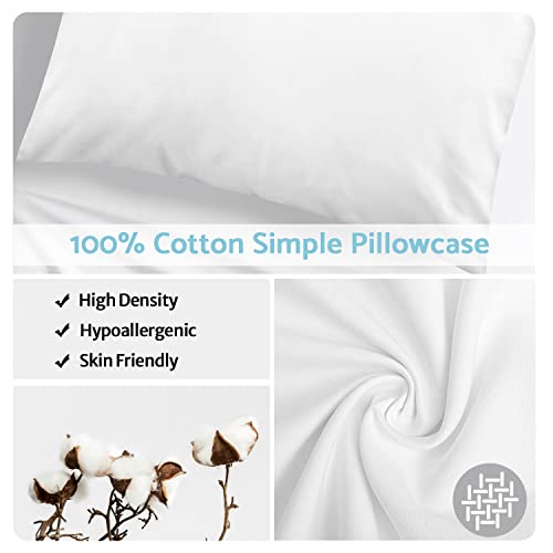 Toddler Pillow- 13X18 Baby Pillows For Sleeping- Small Kids Pillow With Soft Cotton Pillowcase- Machine Washable- Perfect For Cribs Bed Sets, Toddler Cots, Travel (White) #TOP3