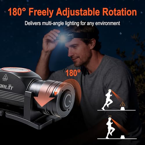 Linterna frontal impermeable IP67 que soluciona la falta de luz en camping 3