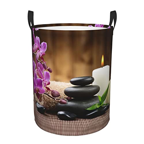 Zen Stone Panier à linge sale à une seule couche pour le rangement de la maison, usage domestique quotidien