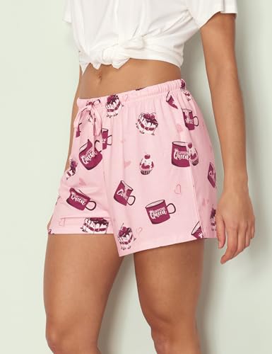 Image of GYS Women's Bamboo Viscose Cooling High Waisted Pajama Shorts