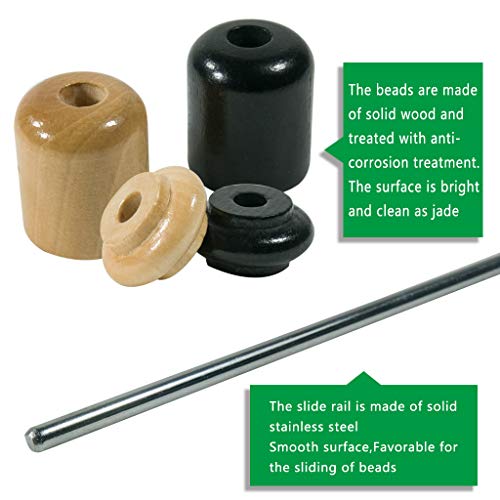 Shangfei Shuffleboard Score Keeper,Shuffleboard Scoreboard,Classic Wooden Bead Score System,Used With Shuffleboard Table #TOP6