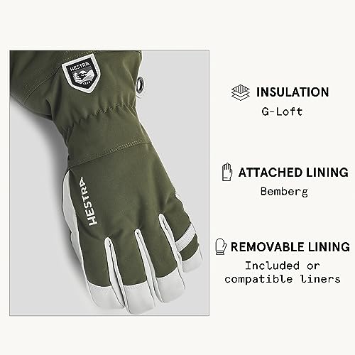 Hestra Army Leather Heli Ski Glove - Classic 5-Finger Snow Glove