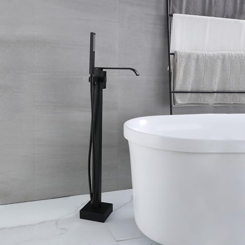 Douche cascade pour baignoire autoportante avec bec rotatif à 360