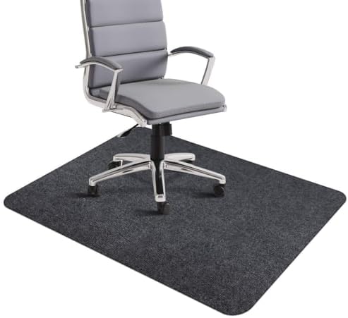 Arcanine Desk Chair Mat for Hardwood Floor Corduroy Surface 120 * 90 CM Office Chair Mat for Rolling Chairs Large Anti-Slip Backing Under Desk Low-Pile Office Rug Floor Mat for Office/Home