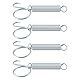LT Easiyl 4 Stück 85mm Multifunktionale Federhaken für Käfigtüren Metall-Fingerfeder-Verriegelungshaken Geeignet Zur Befestigung von Hühnern Kaninchen Hamstern Tauben Haustierkäfigen
