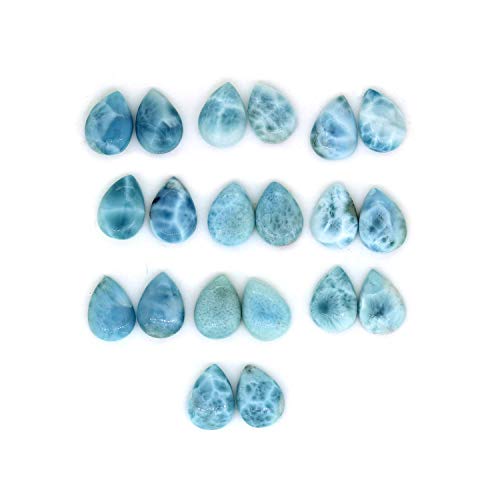 Larimar AAA de forme poire pour joaillerie haut de gamme