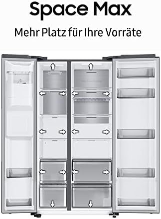 Bild 4 - Samsung RS62DG5003S9EF Side-by-Side-Kühlschrank mit Gefrierfach, 178 cm, 628 l, SmartThings AI Energy Mode, Twist Ice Maker, SpaceMax, No Frost+, Edelstahl Look