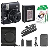 Fujifilm Instax Mini 99 Instant Camera with Carrying Case + Fuji Instax Film Value Pack (20 Sheets) Accessories Bundle (Black)