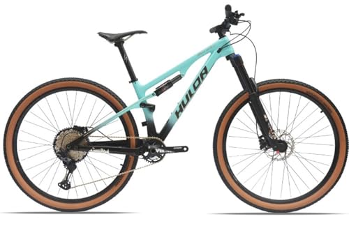 Kcolic Bicicleta Montaña Fibra Carbono 29 Pulgadas, Bicicleta Montaña con Eje Tubo Descenso Y Parte Trasera Blanda,...