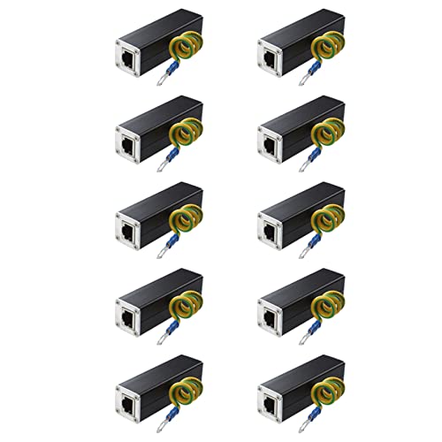 Dispositif RJ45 Plug Ethernet Protection Surtension Blindée Haute Performance 100MHz