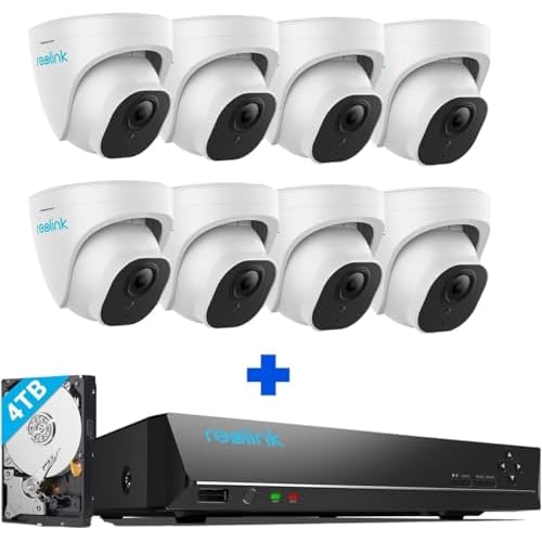 REOLINK 5MP PoE Outdoor Security System with 4TB NVR