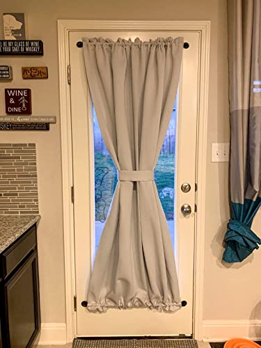 Kxlife 2 Pack Adjustable Sticky Self Adhesive 3/8 Inch Sash Curtain Rod For Metal, Wood Doors, 17 To 28 Inch Multi-Use Cafe Sidelight Sash Rods For Door Panels, Windows, Bathroom, (Nickel,Set Of 2) #TOP5