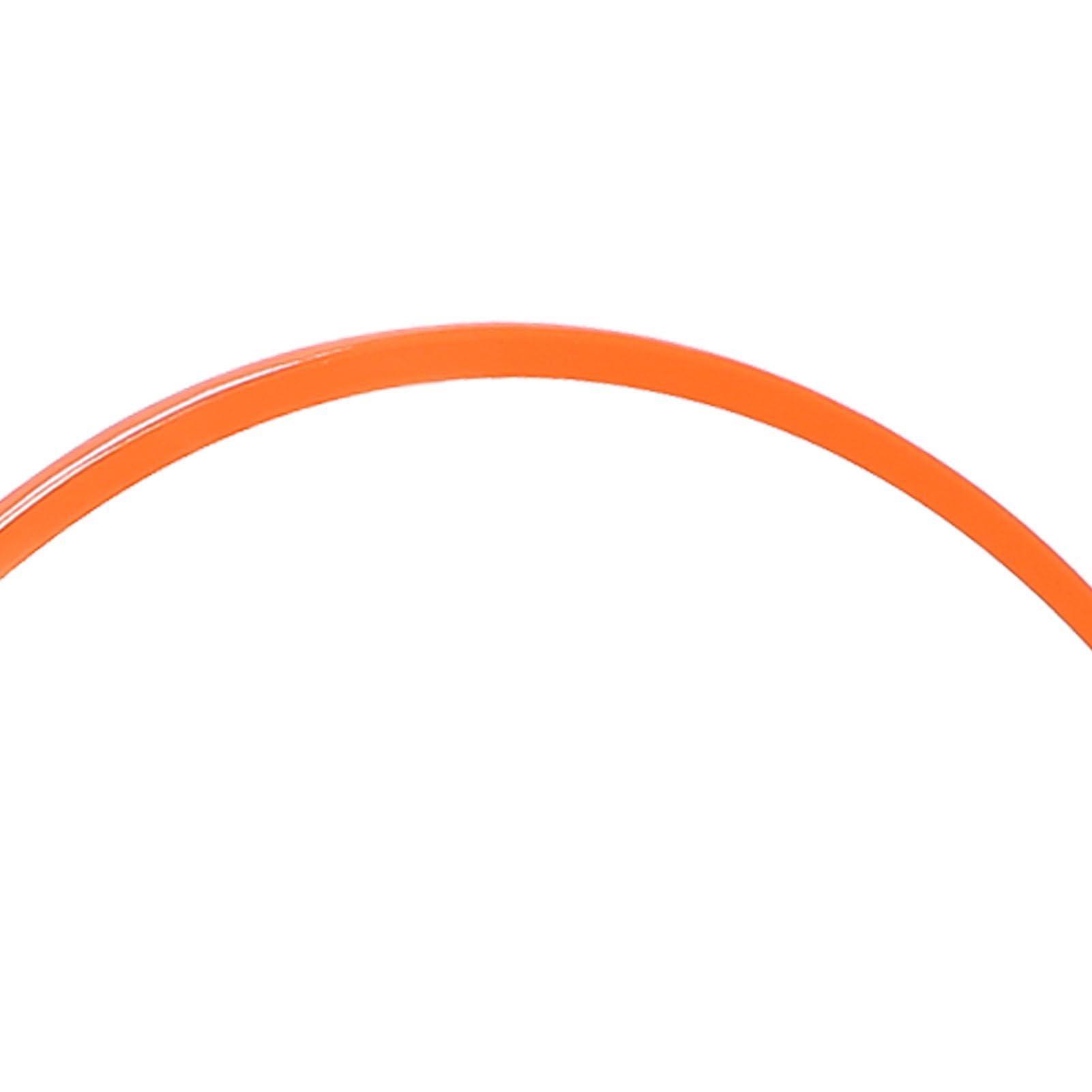 19-Zoll-Felgenschutz, 4er-Set |Kratzfester ABS-Klebeschutz in Orange |Universell passend für Fahrzeuge mit flachen Felgenkanten |Einfache Montage, kein Reifenausbau erforderlich