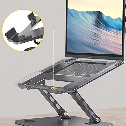 Support d'ordinateur portable bureau vertical ascenseur métal noir - 5