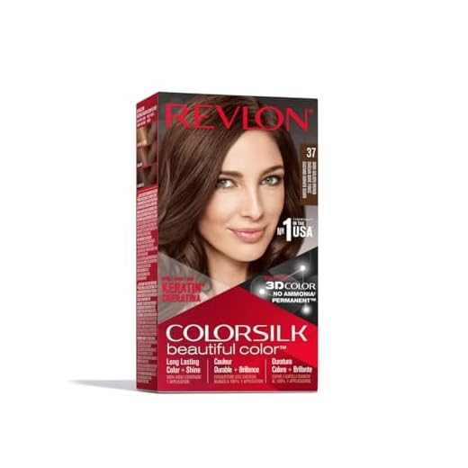 REVLON Colorsilk Beautiful Color, Coloración Capilar Permanente con Keratina y Aminoácidos, Color Intenso de Larga Duración, Sin Amoníaco, Resultado Natural, Tono 37 Chocolate