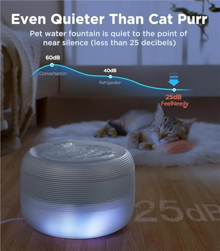 Dispensador de agua para gatos 2.5L ultracrujiente miniatura 6