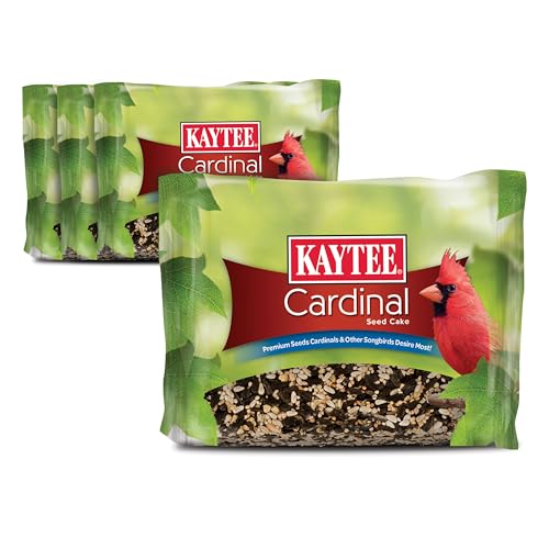 Kaytee Cardinal Seed Cake Wild Bird Food 1.85 Pounds 4 Count