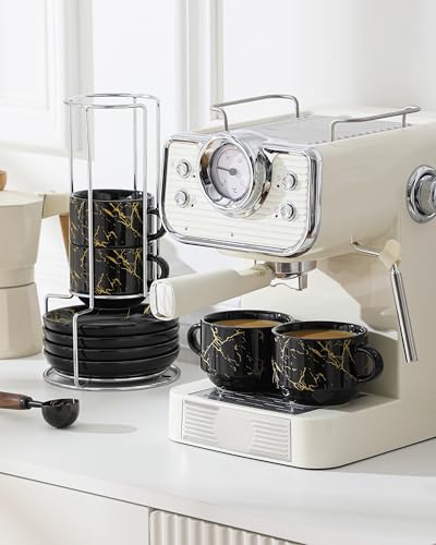 Juego de 4 tazas de espresso de porcelana por $19.99, antes $45.99