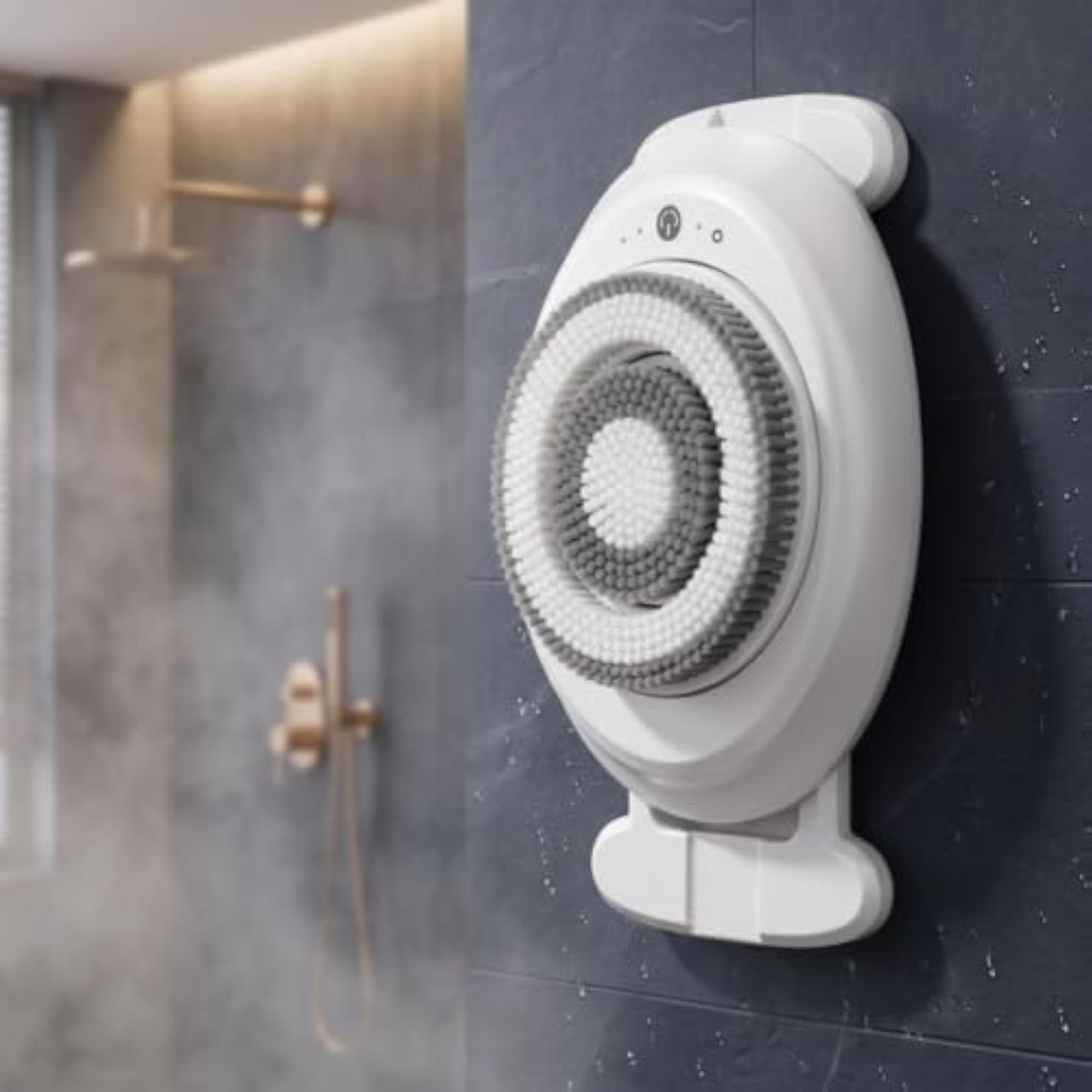 Wall-Attached Electric Bath Scrubber for Elderly & Adults