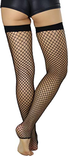 Image of ToBeInStyle Women's Fashion Dimond Net Thigh High Footless Novelty Leg Warmer Hosiery