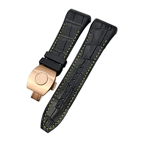 Sangle de montre en nylon 28 mm multicolore avec boucle pliable