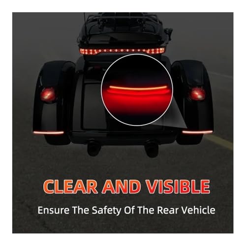 Feu arrière LED moto à clignotants intégrés pour Tri Glide et FLHXXX - 2