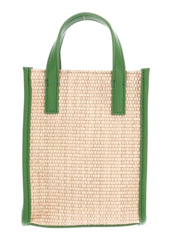 Mini sac icône Ted Baker en raphia synthétique vert : l'accessoire tendance d'été - 3