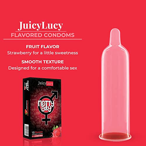 Nottyboy Ultra Thin Flavored Condoms For Oral, Delightful Chocolate, Juicy Strawberry And Green Apple - 30 Count #TOP2