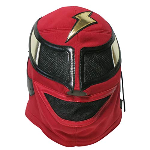 [Maskedmania] 【プロレスマスク】ストロング・マシーン 試合用マスク 【復刻版】 レッド ジャージ素材 ルチャリブレ プロレスのサムネイル