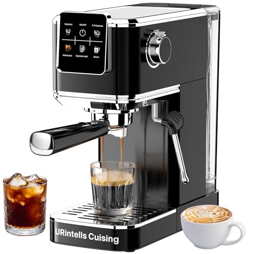 URintells Cuising Espresso Machine 20 Bar,Touch Screen Espresso Maker with