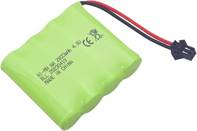 Image of 2PCS 4.8V 2800mAh AA Rechargeable Battery with SM-2P Plug and USB Charging Line for SY-E511 RC Excavator Truck Engineering Car E562 TD141 RC Toy