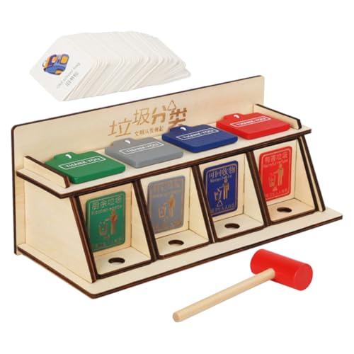 Jeu de tri des déchets en bois Gatuida favorisant le développement de la motricité