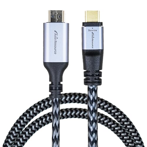 ���S���{��Ɓy���ʊ��ԉ��i�zAsiaResource 8K USB Type-C to HDMI �ϊ��P�[�u�� 8K�Ή� 60Hz �u���b�N �A���~�V�F�� �X�}�z ���j�^�[�ڑ� RoHS���� 2M