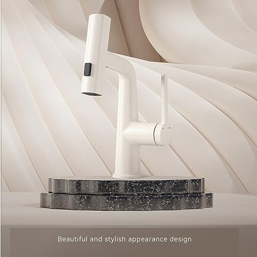 Robinet de lavabo extractible 3 modes mitigeur eau chaude froide