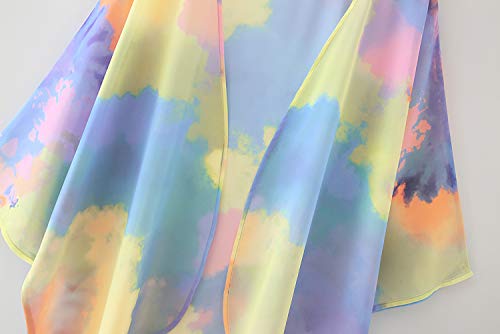 Image of CASURESS Women's Cardigan-Sheer Kimono Loose Summer Floral Print Cover Ups